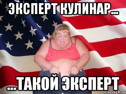 эксперт кулинар... ...такой эксперт, Мем Толстая американка