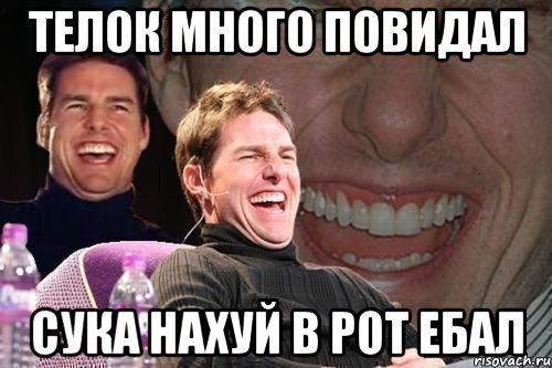 телок много повидал сука нахуй в рот ебал, Мем том круз