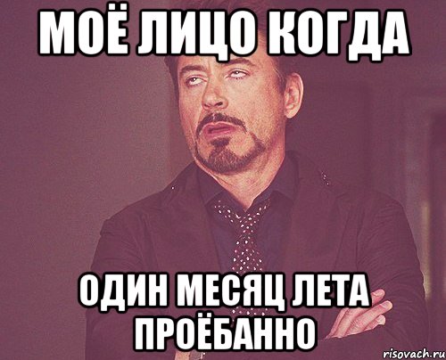 моё лицо когда один месяц лета проёбанно, Мем твое выражение лица