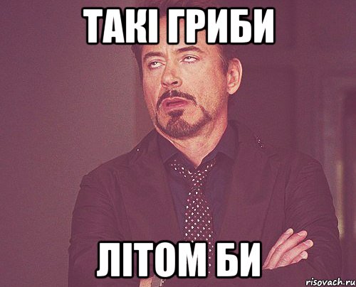 такі гриби літом би, Мем твое выражение лица