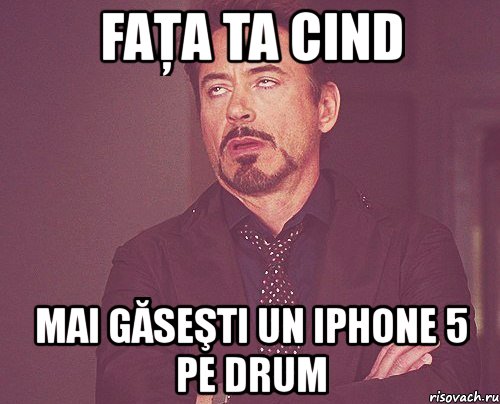 faţa ta cind mai găseşti un iphone 5 pe drum, Мем твое выражение лица