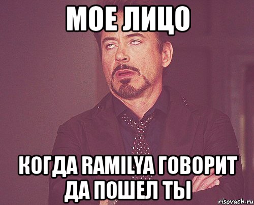 мое лицо когда ramilya говорит да пошел ты, Мем твое выражение лица