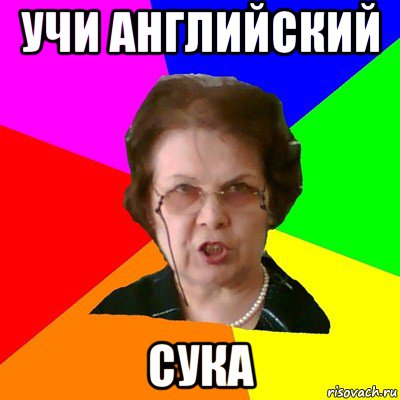 учи английский сука, Мем Типичная училка