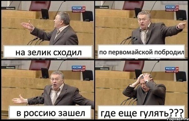 на зелик сходил по первомайской побродил в россию зашел где еще гулять???, Комикс Жирик в шоке хватается за голову