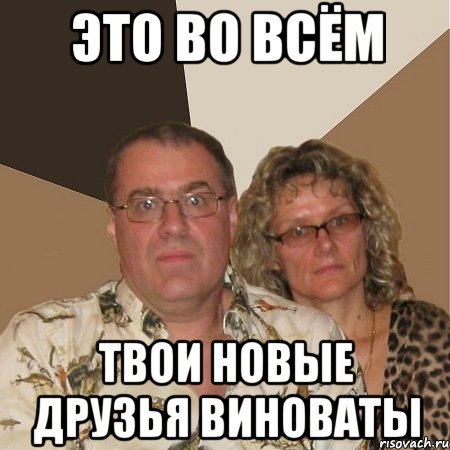 это во всём твои новые друзья виноваты