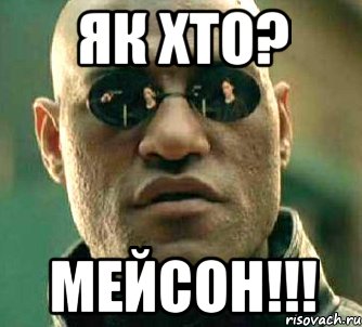 як хто? мейсон!!!, Мем  а что если я скажу тебе