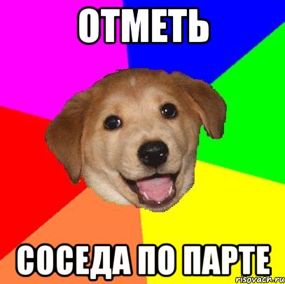 отметь соседа по парте, Мем Advice Dog