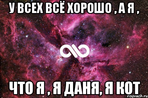 у всех всё хорошо , а я , что я , я даня, я кот, Мем офигенно