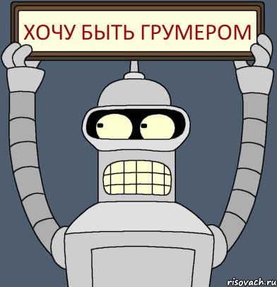 хочу быть грумером, Комикс Бендер с плакатом