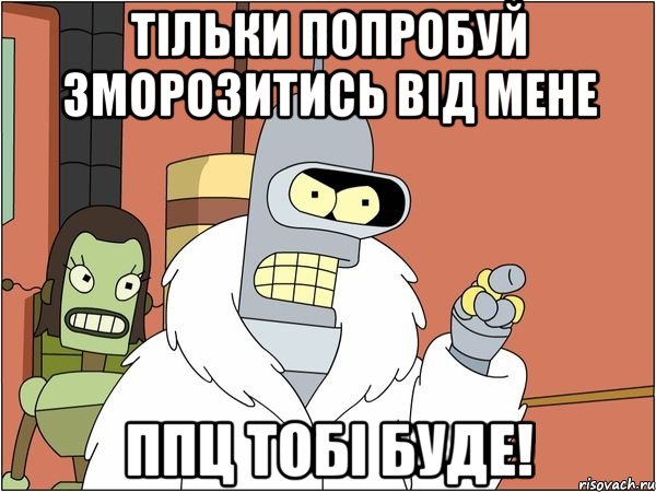 тільки попробуй зморозитись від мене ппц тобі буде!, Мем Бендер