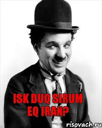 Isk duq sirum eq iran?, Комикс Charlie Chaplin