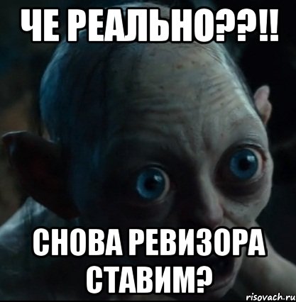 че реально??!! снова ревизора ставим?, Мем Да ну