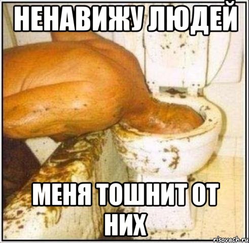 ненавижу людей меня тошнит от них, Мем Дайвер