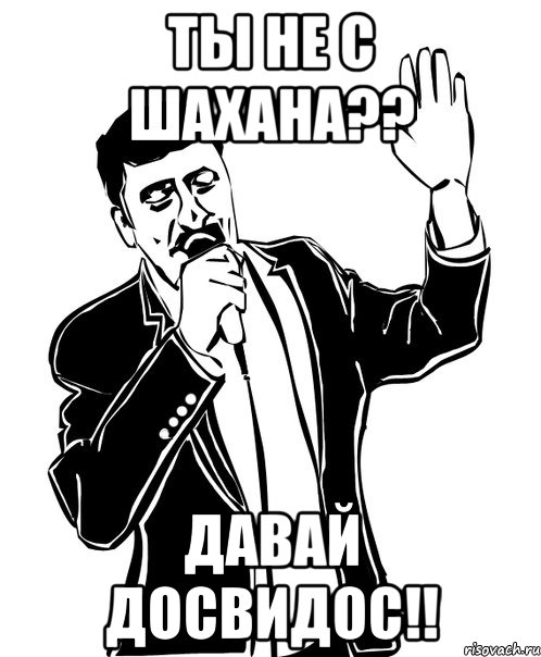 ты не с шахана?? давай досвидос!!, Мем Давай до свидания