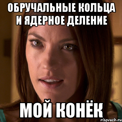 обручальные кольца и ядерное деление мой конёк, Мем Дебра Морган