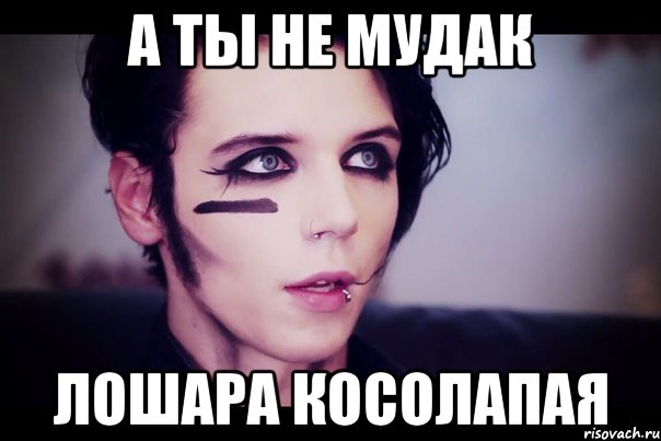 а ты не мудак лошара косолапая