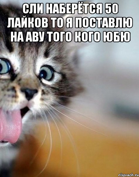 сли наберётся 50 лайков то я поставлю на аву того кого юбю 