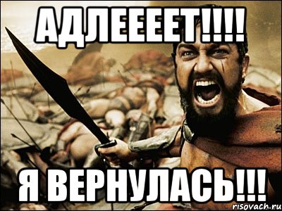 адлеееет!!! я вернулась!!!, Мем Это Спарта