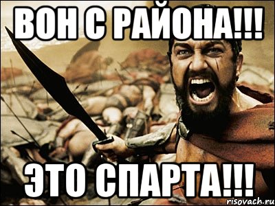 вон с района!!! это спарта!!!, Мем Это Спарта