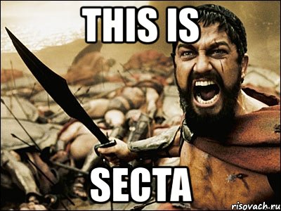 this is secta, Мем Это Спарта