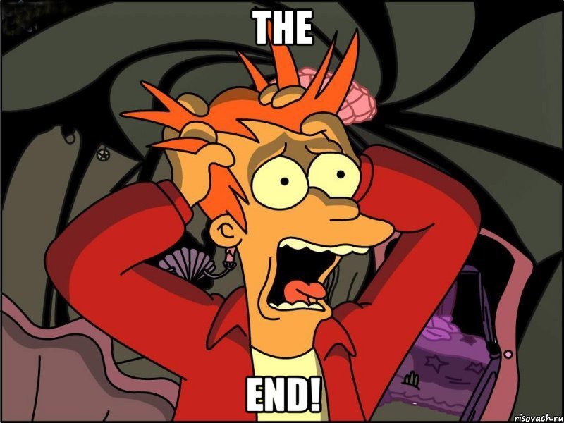 the end!, Мем Фрай в панике