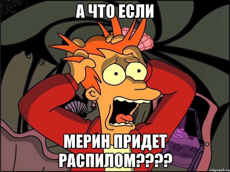 а что если мерин придет распилом???, Мем Фрай в панике