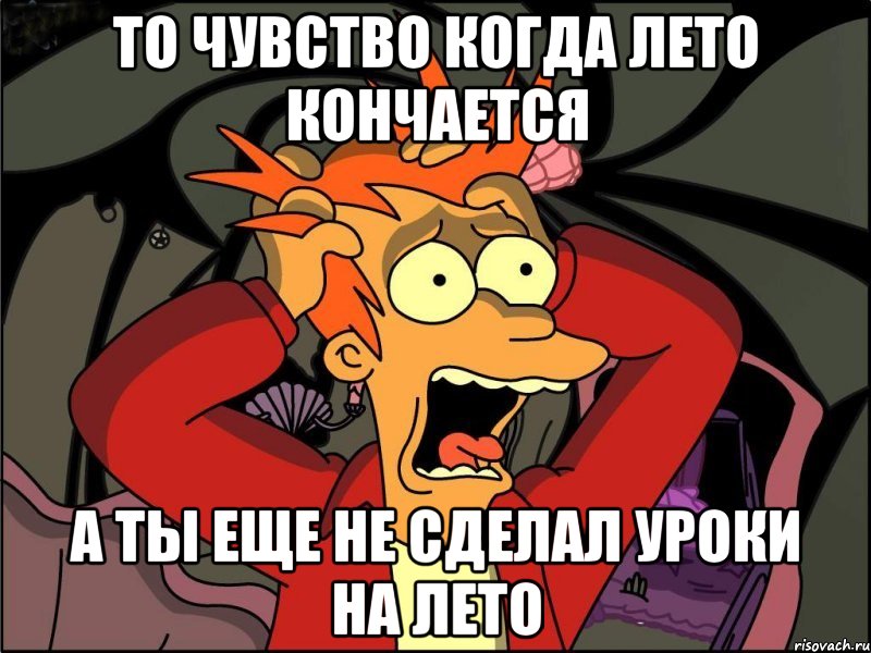 то чувство когда лето кончается а ты еще не сделал уроки на лето, Мем Фрай в панике