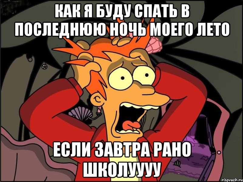 как я буду спать в последнюю ночь моего лето если завтра рано школуууу, Мем Фрай в панике