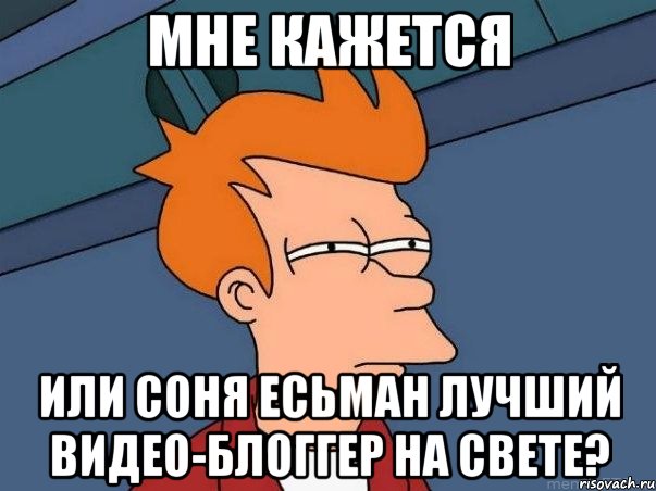 мне кажется или соня есьман лучший видео-блоггер на свете?, Мем  Фрай (мне кажется или)