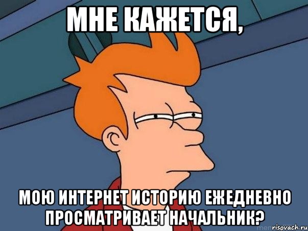 мне кажется, мою интернет историю ежедневно просматривает начальник?, Мем  Фрай (мне кажется или)