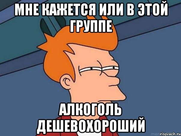 мне кажется или в этой группе алкоголь дешевохороший, Мем  Фрай (мне кажется или)