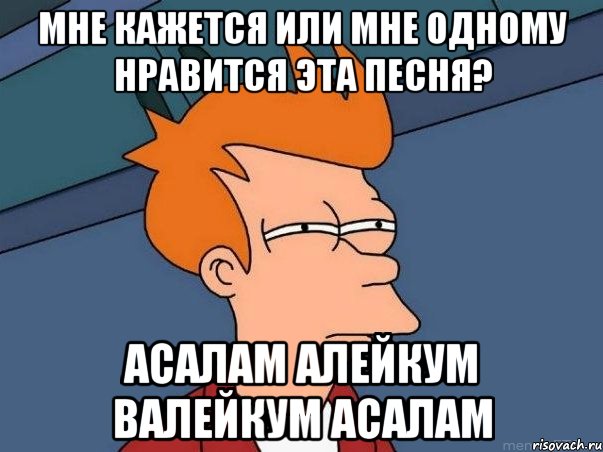 мне кажется или мне одному нравится эта песня? асалам алейкум валейкум асалам, Мем  Фрай (мне кажется или)