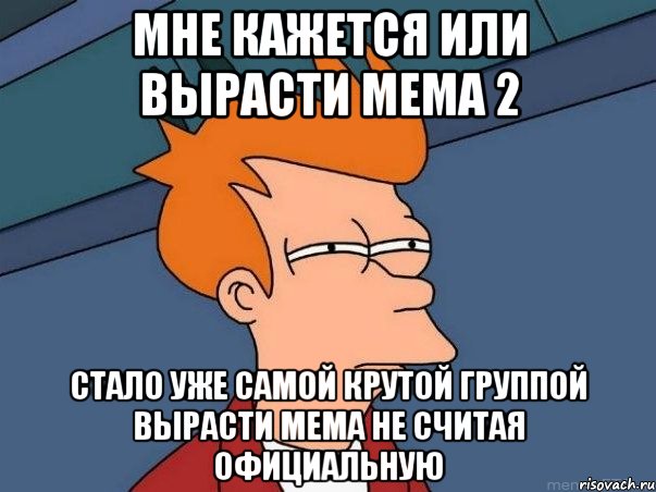 мне кажется или вырасти мема 2 стало уже самой крутой группой вырасти мема не считая официальную, Мем  Фрай (мне кажется или)