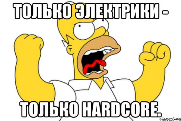 только электрики - только hardcore.