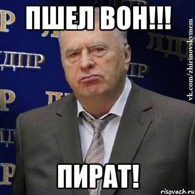 пшел вон!!! пират!, Мем Хватит это терпеть (Жириновский)