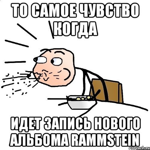 то самое чувство когда идет запись нового альбома rammstein, Мем   как