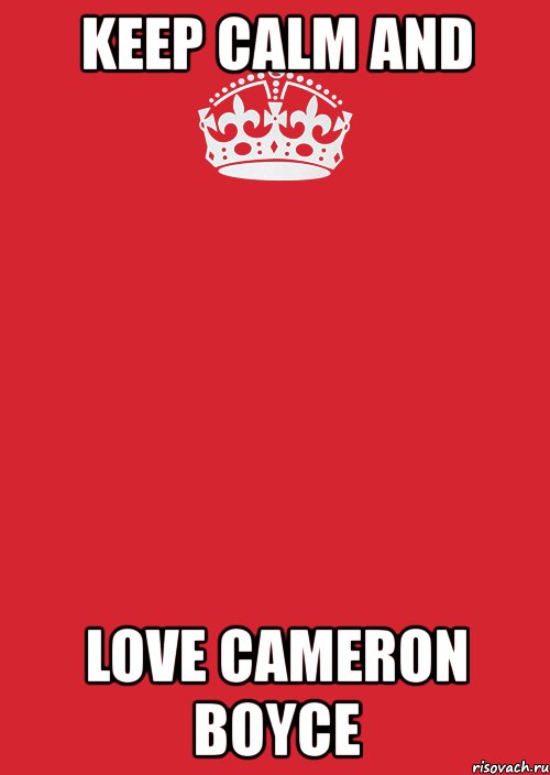 keep calm and love cameron boyce, Комикс Keep Calm 3