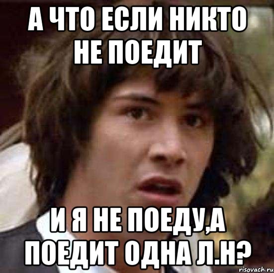 а что если никто не поедит и я не поеду,а поедит одна л.н?, Мем А что если (Киану Ривз)