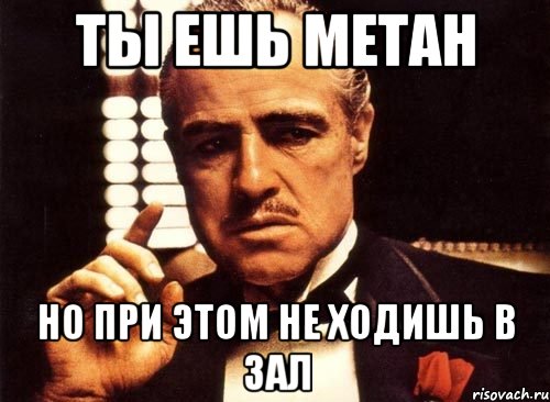 ты ешь метан но при этом не ходишь в зал, Мем крестный отец