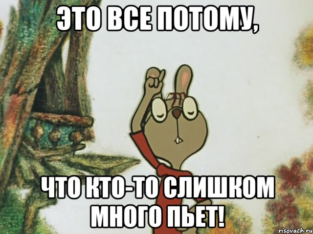 это все потому, что кто-то слишком много пьет!
