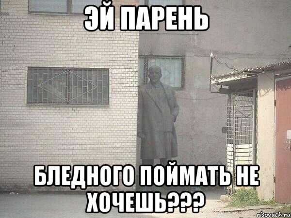 эй парень бледного поймать не хочешь???