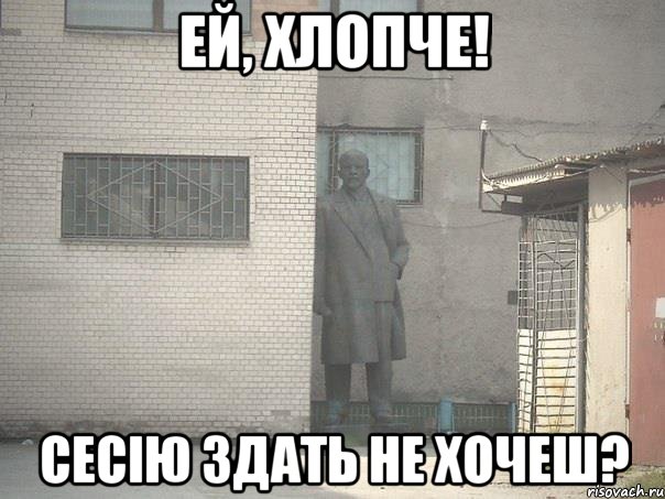 ей, хлопче! сесію здать не хочеш?