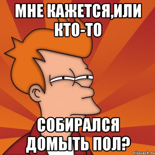 мне кажется,или кто-то собирался домыть пол?, Мем Мне кажется или (Фрай Футурама)