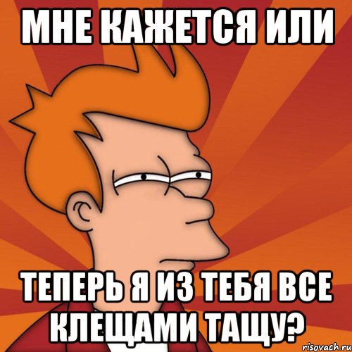 мне кажется или теперь я из тебя все клещами тащу?, Мем Мне кажется или (Фрай Футурама)
