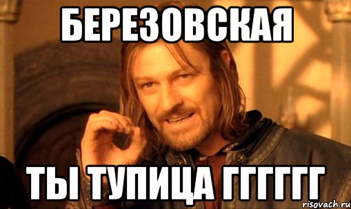 березовская ты тупица гггггг, Мем Нельзя просто так взять и (Боромир мем)