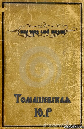 жир через слой жизни Томашевская Ю.Р, Комикс обложка книги