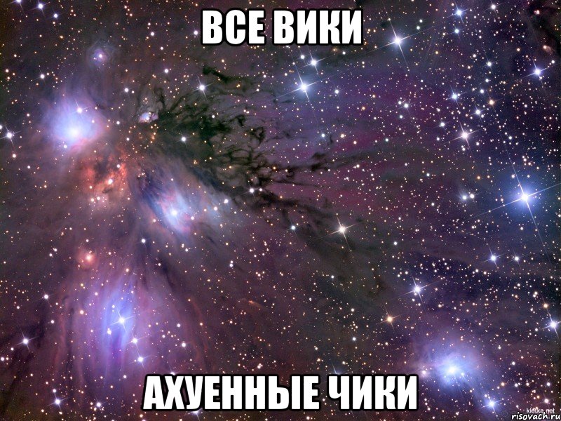 все вики ахуенные чики, Мем Космос