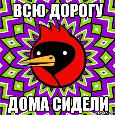 всю дорогу дома сидели, Мем Омская птица