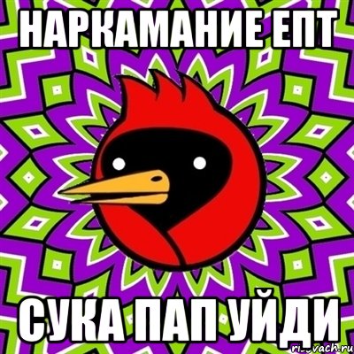 наркамание епт сука пап уйди, Мем Омская птица