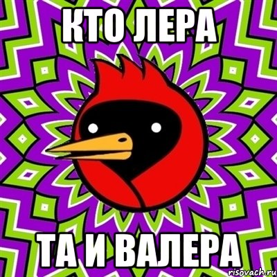 кто лера та и валера, Мем Омская птица